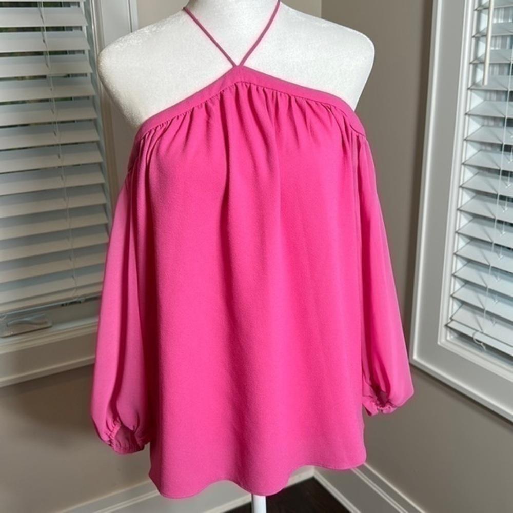 1.STATE Cold-Shoulder Blouse PINK size XS